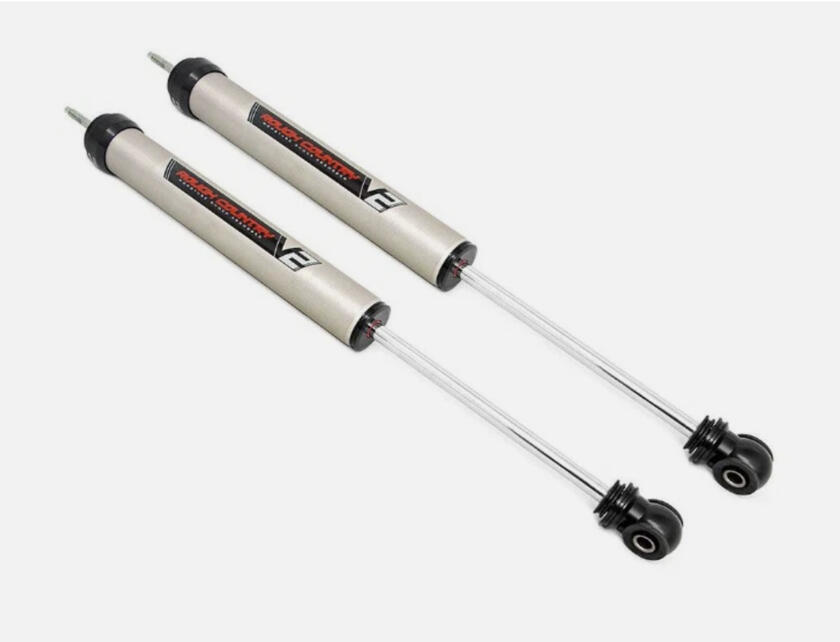 Rough Country V2 Monotube Front Shock Absorber Pair for 2007-2018 Jeep Wrangler